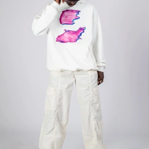 Temperature Baskılı Oversize Unisex Beyaz