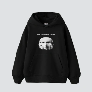 The Ineffable Truth Baskılı Oversize Unisex Premium Beyaz