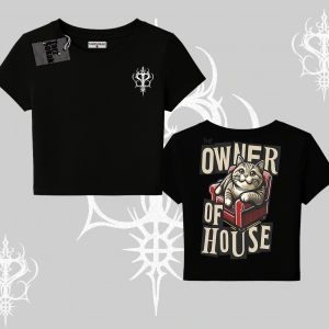 The Owner of House Kedi Arka Baskılı Babby Tee Tshirt