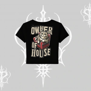 The Owner of House Kedi Arka Baskılı Babby Tee Tshirt