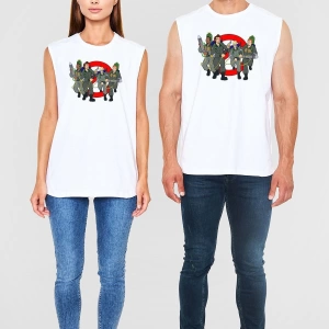 The Real Ghostbusters Hayalet Avcıları Beyaz Unisex Tişört T-Shirt