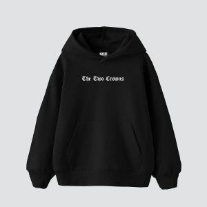 The Two Crowns Baskılı Oversize Unisex Premium Beyaz