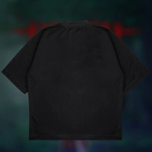 Thriller Society Baskılı Oversize Unisex Pamuklu Nefes Alan Kalın Kumaşlı