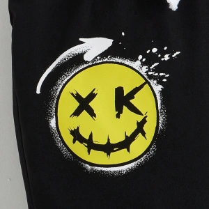 Toddler Boys Cartoon & Letter Graphic Pants