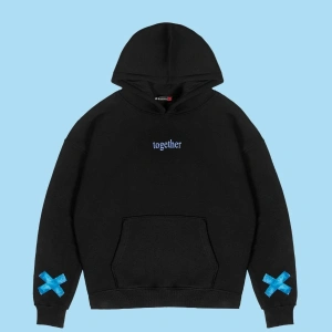 Together Baskılı Oversize Unisex Beyaz