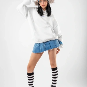 Together Baskılı Oversize Unisex Beyaz