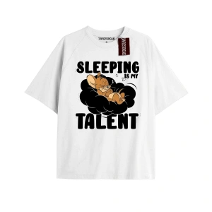 Tom And Jerry Cartoons Unisex Beyaz T-shirt