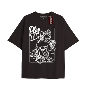 Tom And Jerry Cartoons Unisex Siyah T-shirt
