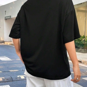 TOM & JERRY X Sloganlı ve Karikatür Grafikli Düşük Omuzlu Oversize Tişört