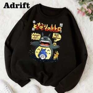 Totoro Studio Ghibli Köstebek Sokak Trend Tasarım Harajuku/Gotik Beyaz