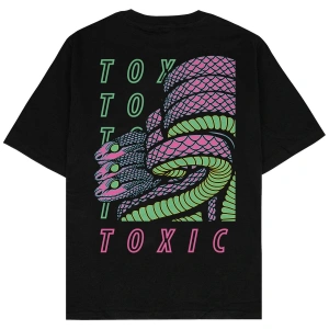 Toxic Siyah Oversize Unisex T-shirt