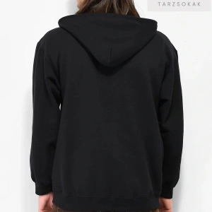 Trasher Skate Sweatshirt Fermuarlı Hırka Siyah