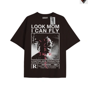 Travis Scott Siyah Oversize Unisex T-shirt