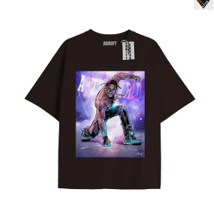 Travis Scott Siyah Oversize Unisex T-shirt