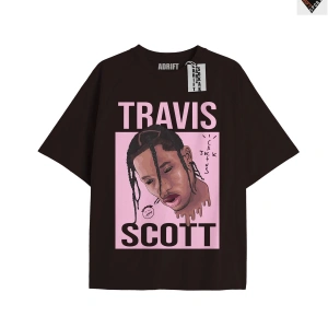 Travis Scott Siyah Oversize Unisex T-shirt