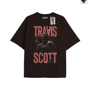 Travis Scott Siyah Oversize Unisex T-shirt