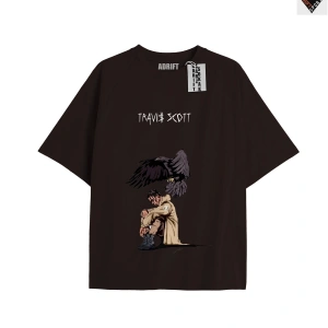 Travis Scott Siyah Oversize Unisex T-shirt