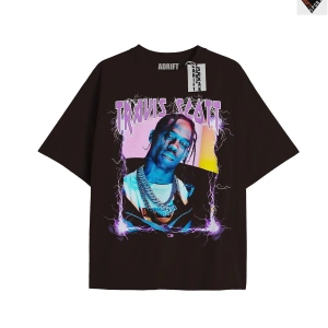 Travis Scott Siyah Oversize Unisex T-shirt