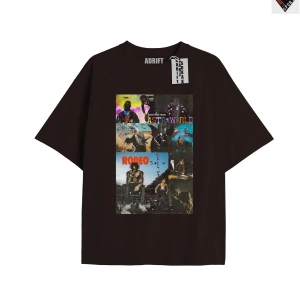 Travis Scott Siyah Oversize Unisex T-shirt