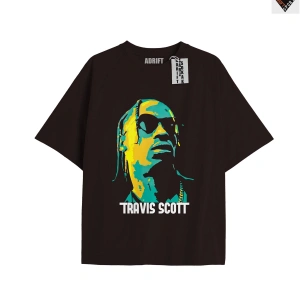 Travis Scott Siyah Oversize Unisex T-shirt