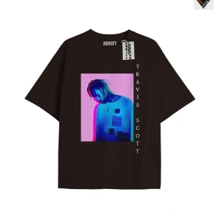 Travis Scott Siyah Oversize Unisex T-shirt
