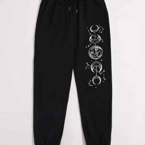 Trend Yüksek Bel Beyaz Joger Eşofman Altı