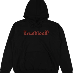 TrueBlood Siyah Oversize Unisex Kapüşonlu Sweatshirt Hoodie