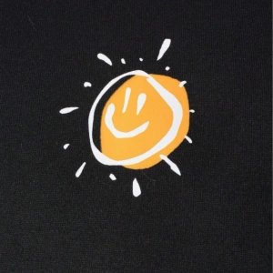 Try To Make Renkli Oversize Bisiklet Yaka Pamuklu Sweatshirt Beyaz