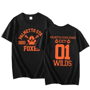 Tüm Oyunlar için Palmetto Eyalet Tilkiler T Shirt Erkekler Kadınlar için Pamuk Kısa Kollu Tiş 2930