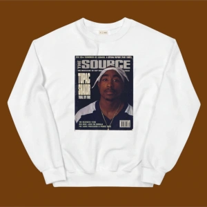Tupac Sweatshirt Beyaz