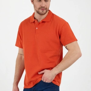 Turuncu Dar/slim Fitt Polo Yaka Tshirt