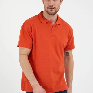 Turuncu Dar/slim Fitt Polo Yaka Tshirt