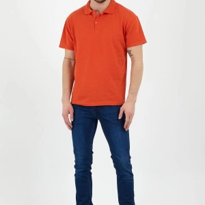 Turuncu Dar/slim Fitt Polo Yaka Tshirt