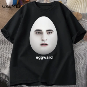 Twilight Eggward Meme T-Shirts men Edward Cullen Parody Humor graphic T shirt Casual Cotton S