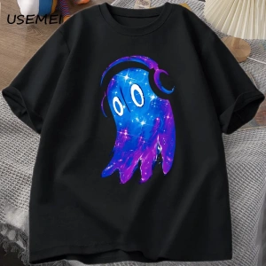Undertale Napstablook müzik hayalet T Shirt rahat pamuk kısa kollu erkekler Sclothes O boyun  2933