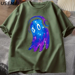 Undertale Napstablook müzik hayalet T Shirt rahat pamuk kısa kollu erkekler Sclothes O boyun  2933