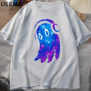 Undertale Napstablook müzik hayalet T Shirt rahat pamuk kısa kollu erkekler Sclothes O boyun  2933