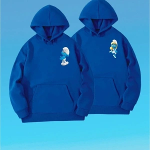 Unıisex Mavi Şirinler Baskılı Sevgili Kombini 2li Set benisengiydirşirinsweat