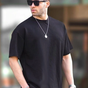 Unique----Erkek Oversize Penye Rahat Yazlık Kısa Kollu