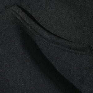 Unique----Unisex Siyah Happiest Baskılı Oversize Kapşonlu Sweatshirt