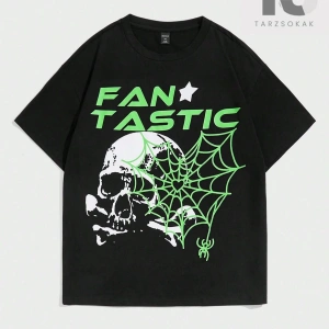 Unisex 1pc Pamuk Harf Grafik Damla Omuz Tişört