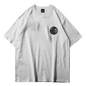 Unisex 8 Ball Beyaz Tshirt