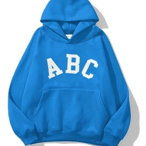 Unisex A B C Sweatshirt Hoodie Mavi