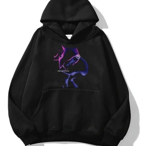 Unisex A Little Lost Sweatshirt Hoodie Siyah
