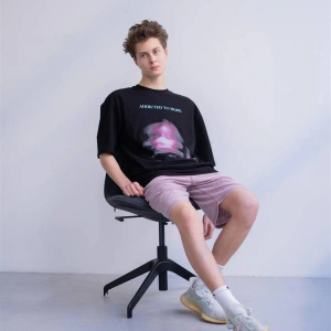 Unisex Addicted To Hope Tshirt Siyah