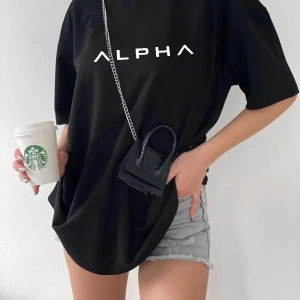 Unisex Alpha Rahat Kesim Oversize T-shirt