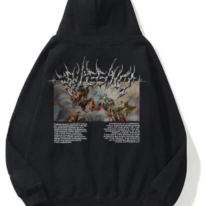 Unisex Angel Sweatshirt Hoodie Beyaz