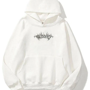 Unisex Angel Sweatshirt Hoodie Beyaz