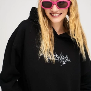 Unisex Angel Sweatshirt Hoodie Siyah