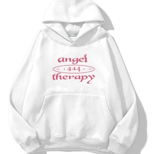 Unisex Angel Therapy Sweatshirt Beyaz